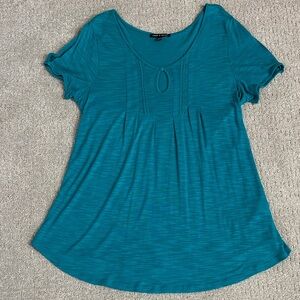 Teal Women's Top: Cable and Gauge XL